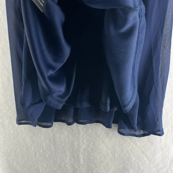 Lulus A-Line Dress Womens Sz S Navy Blue Crochet Cutout Back Sweetheart Neckline - Picture 10 of 13